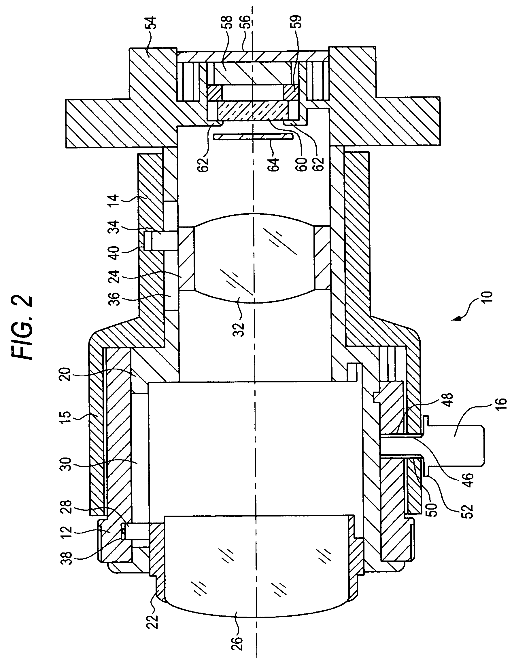 Monitoring lens apparatus and monitoring camera