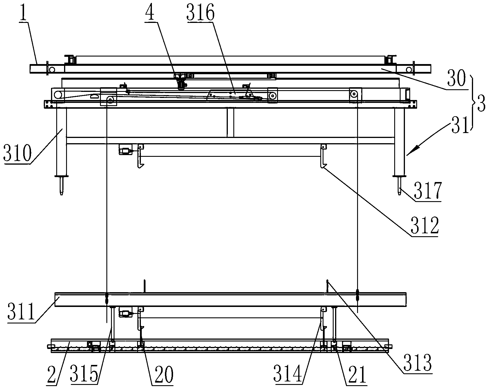 Intelligent parking equipment of roadway and method for modifying parking area thereof