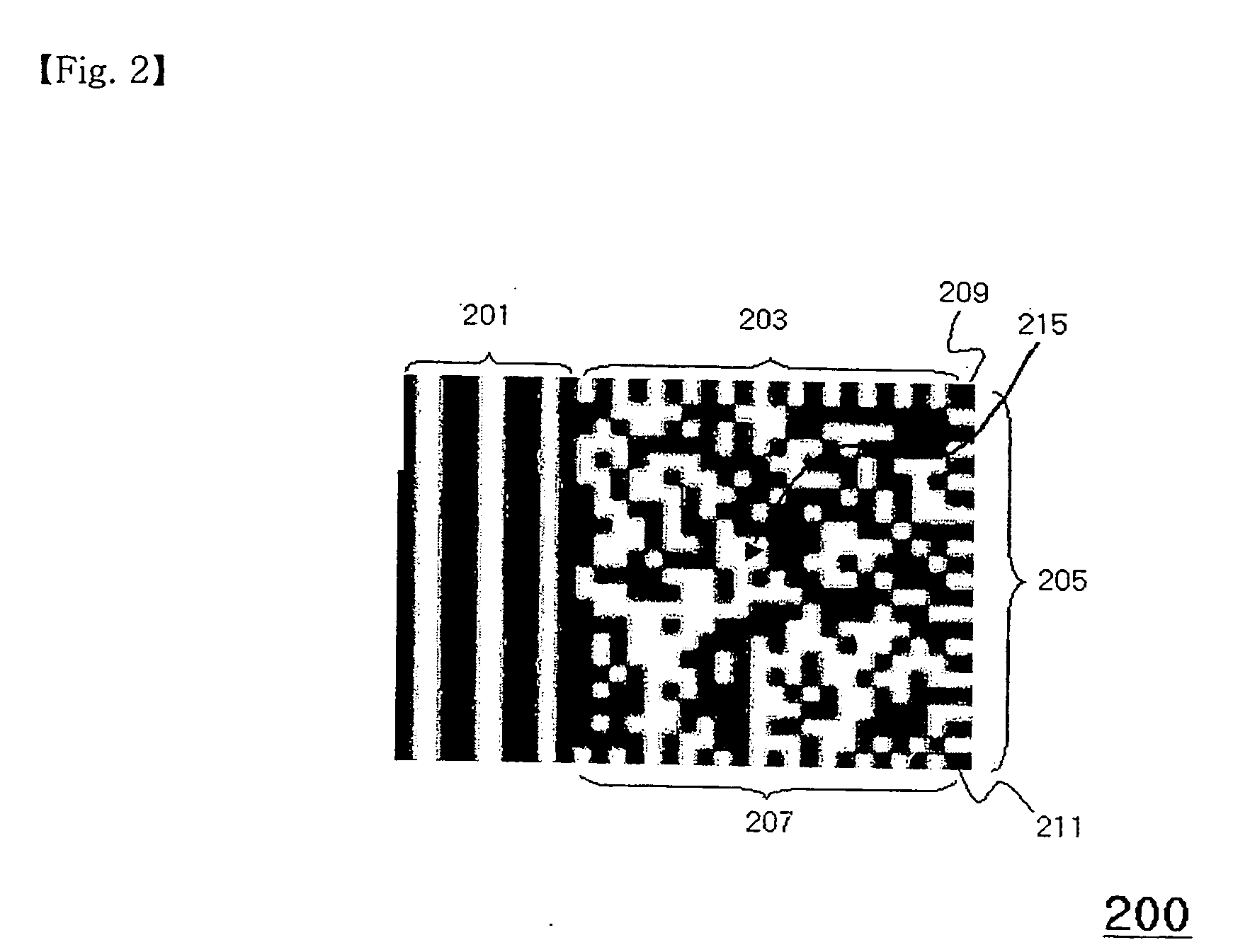 Two-dimensional code having superior decoding property which is possible to control the level of error correcting codes, and method for encoding and decoding the same