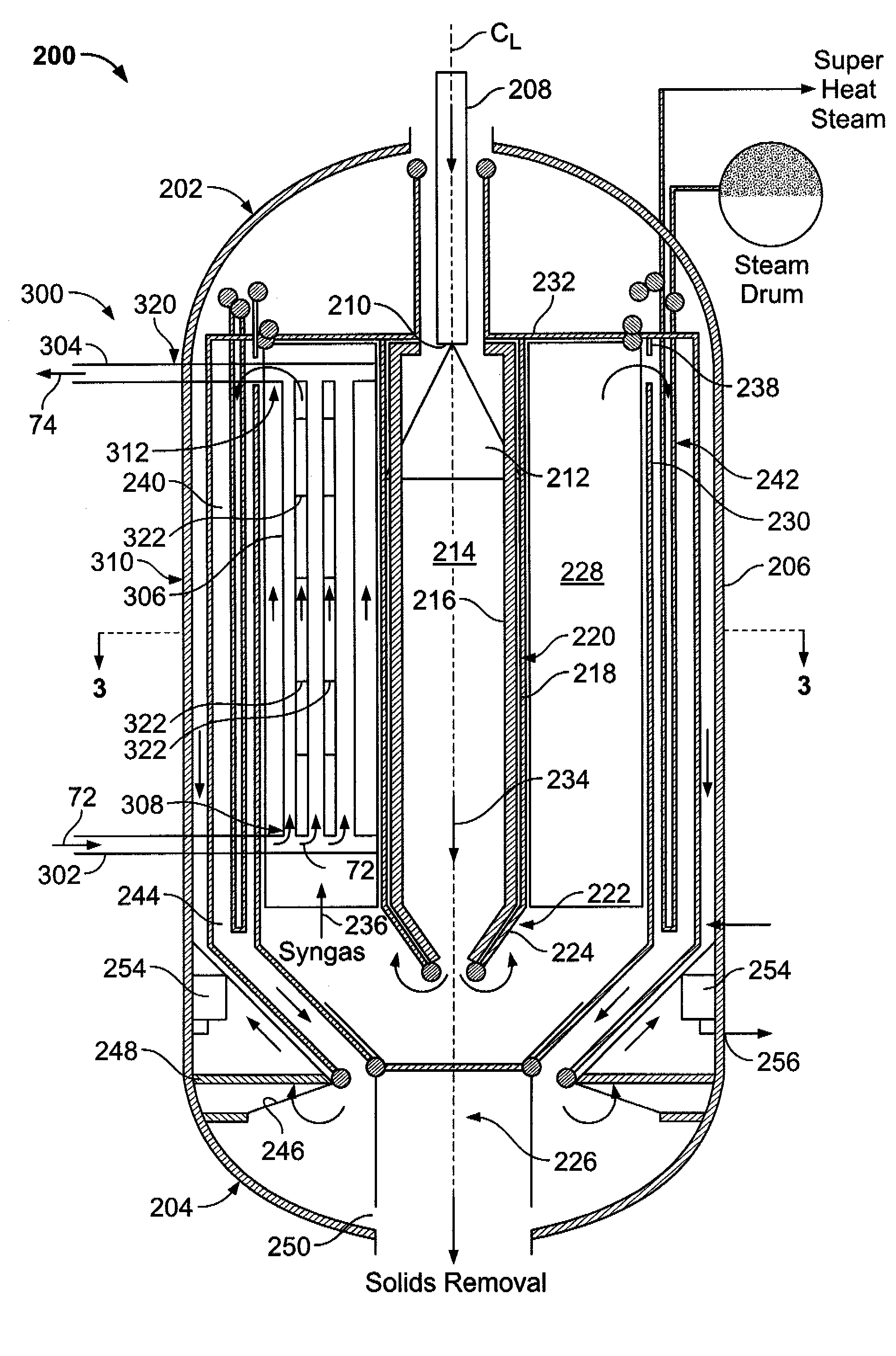 Methods and apparatus to facilitate cooling syngas in a gasifier