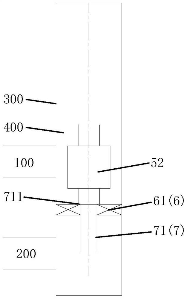 Underground oil-water separation same-well injection-production system and pipe column