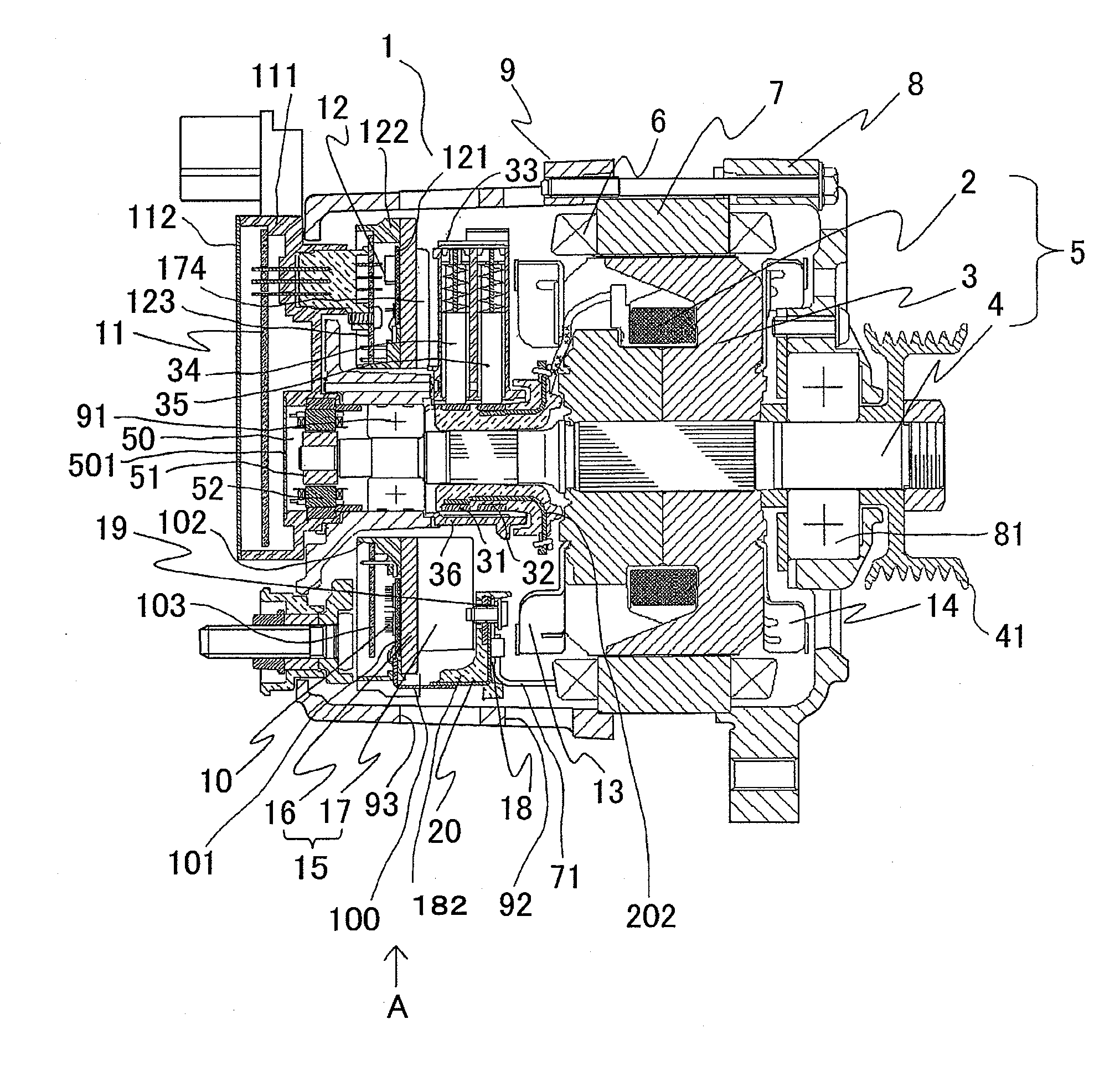 Electric rotating machine