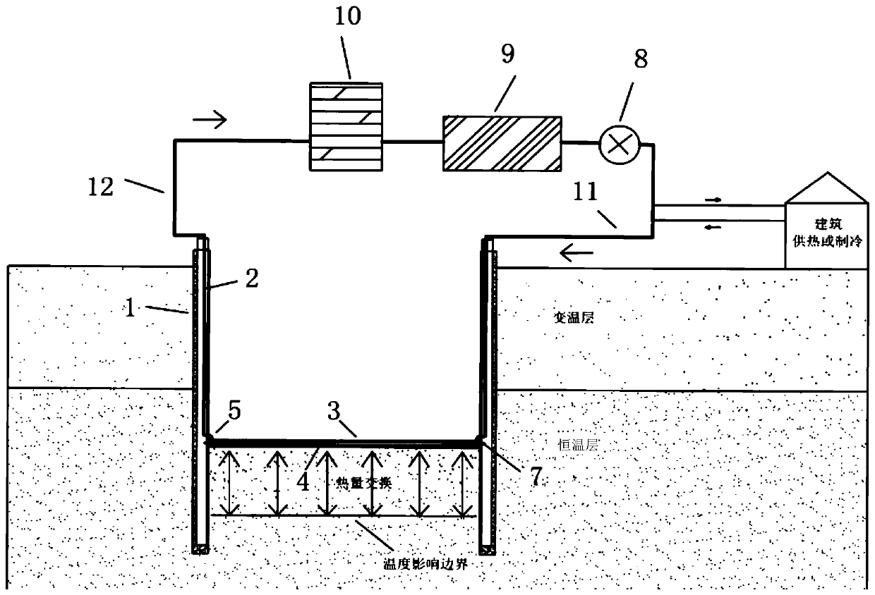 Automatic anti-uplift energy foundation pit support structure and construction method