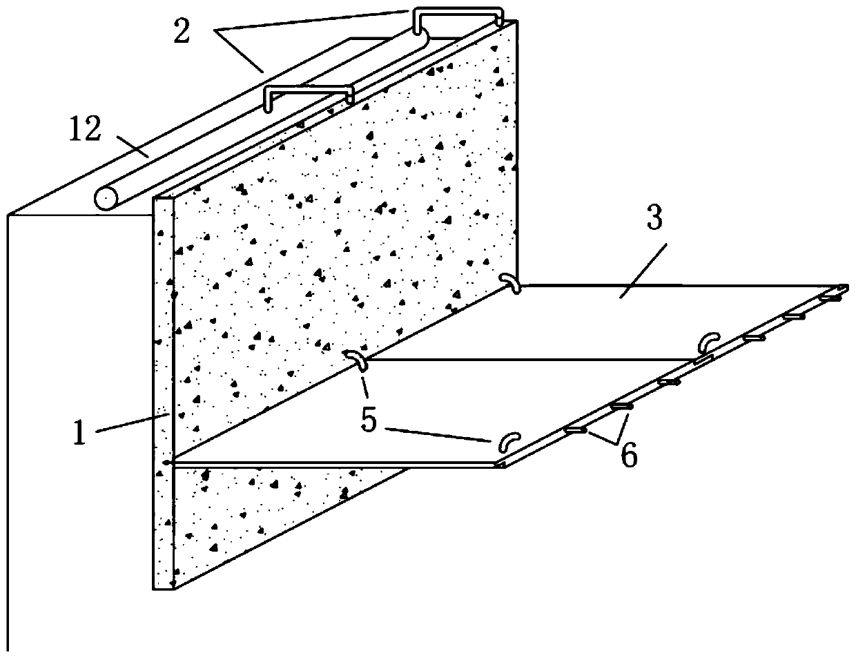 Automatic anti-uplift energy foundation pit support structure and construction method