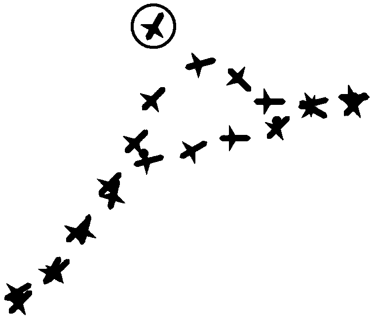 Large-scale four-dimensional flight path dynamics prediction method and device