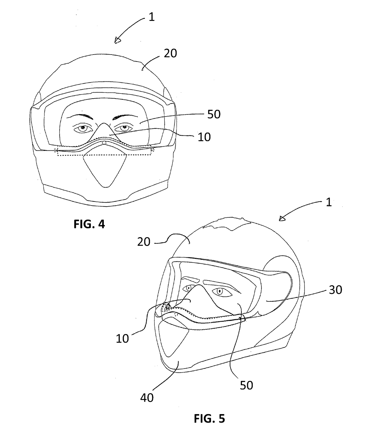 Helmet Breath Guard