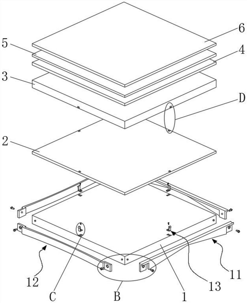 Solid wood composite floor and preparation method thereof