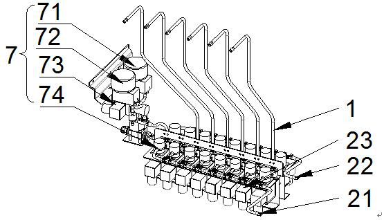 Self-detection full-automatic liquid adding and discharging device