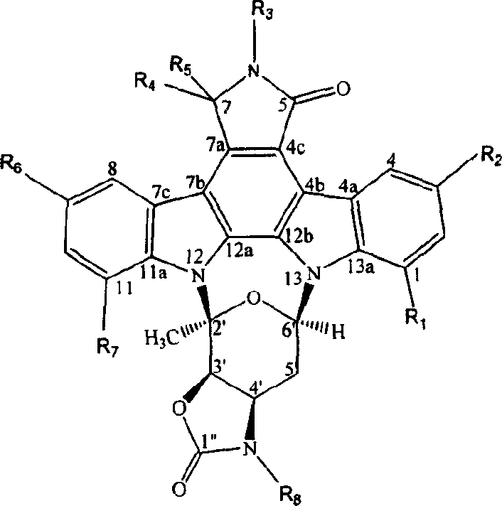 Indole carbazole alkaloid and its preparing method and use