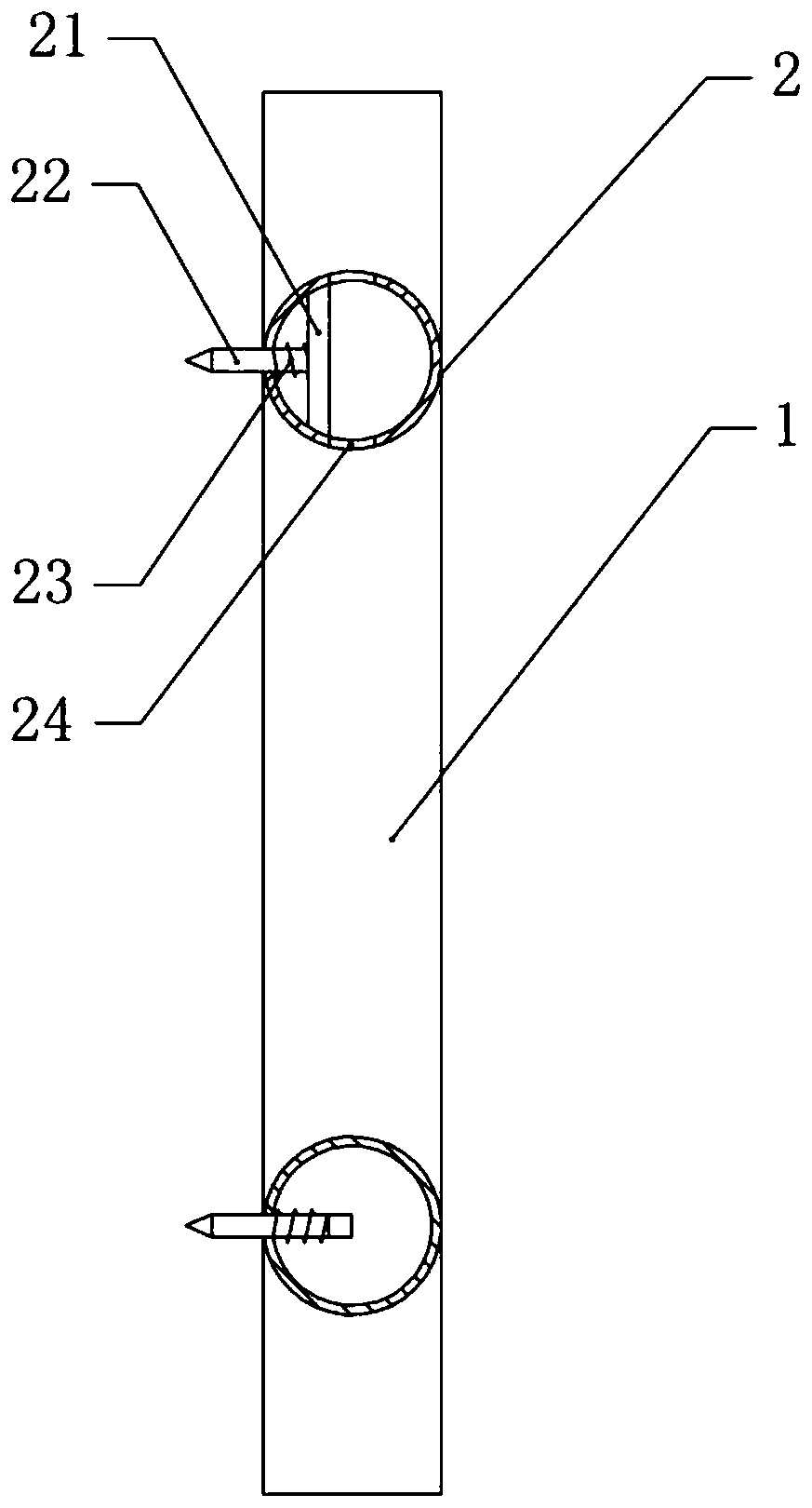 Construction method for embedding wall pipeline