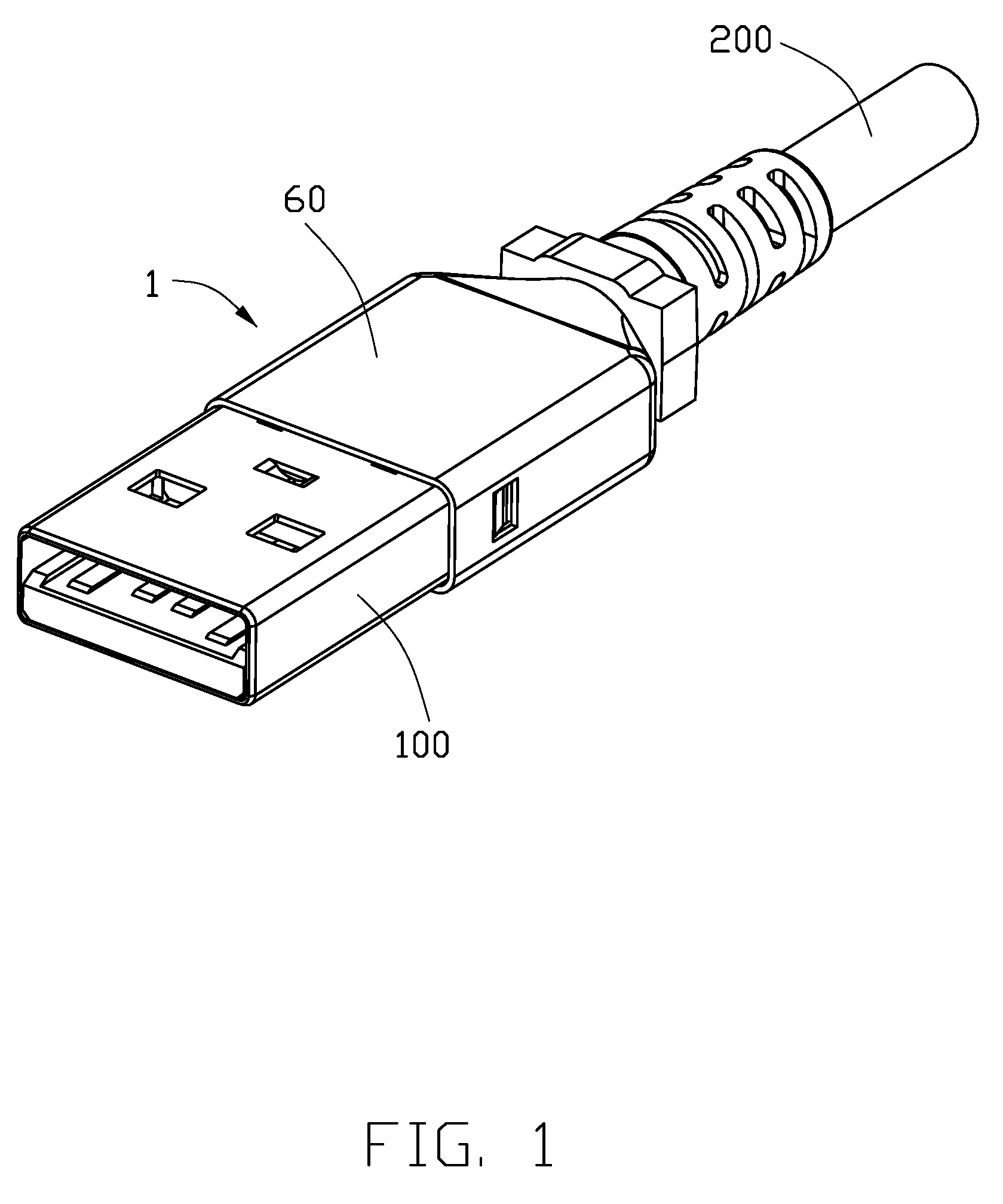 Cable connector assembly with spacer