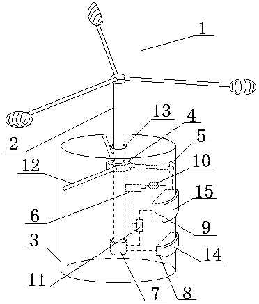 An energy-saving wind speed meteorological sensor device