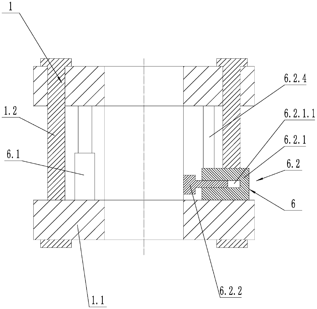 Hot-line work robot climbing device