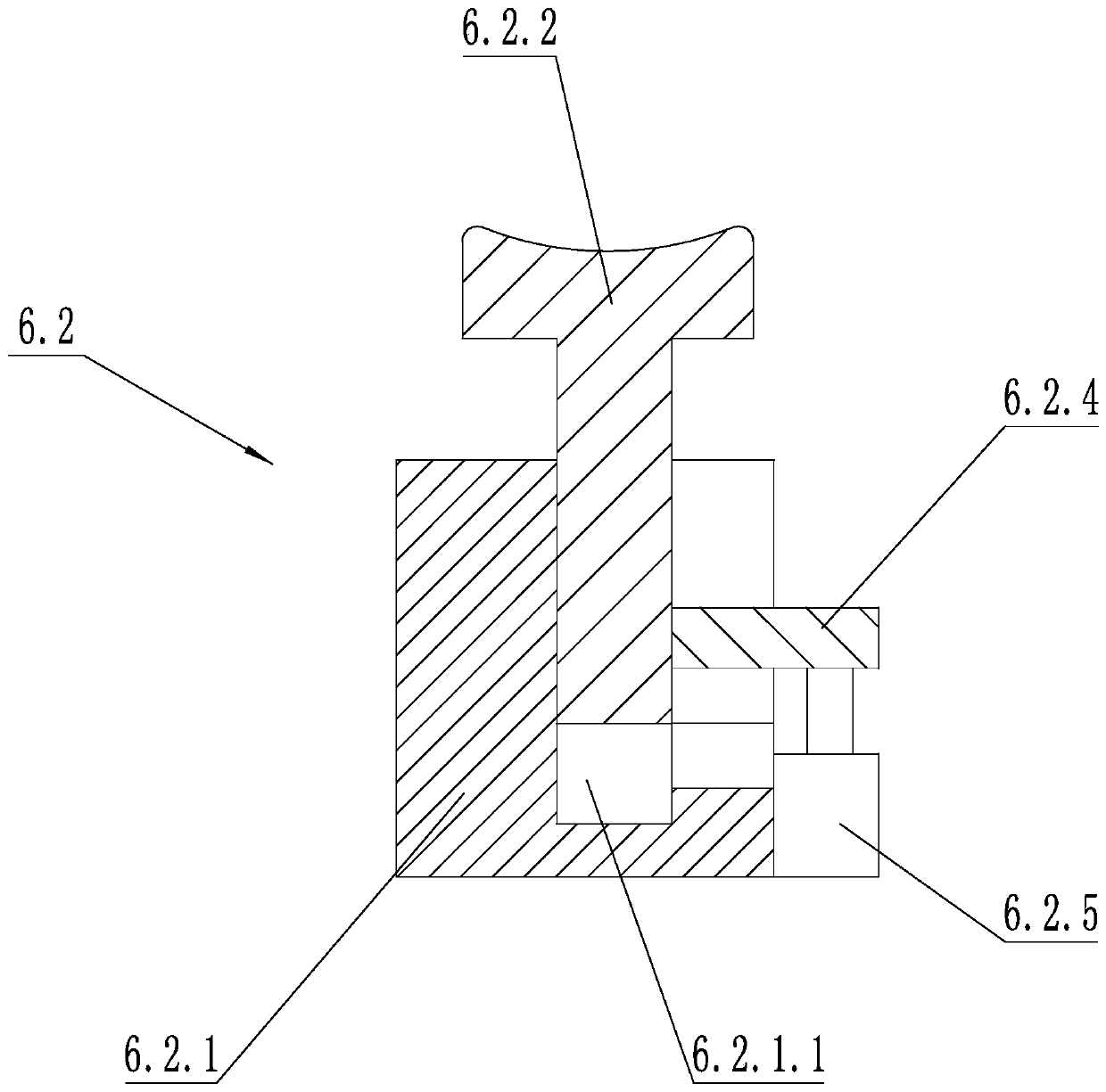 Hot-line work robot climbing device