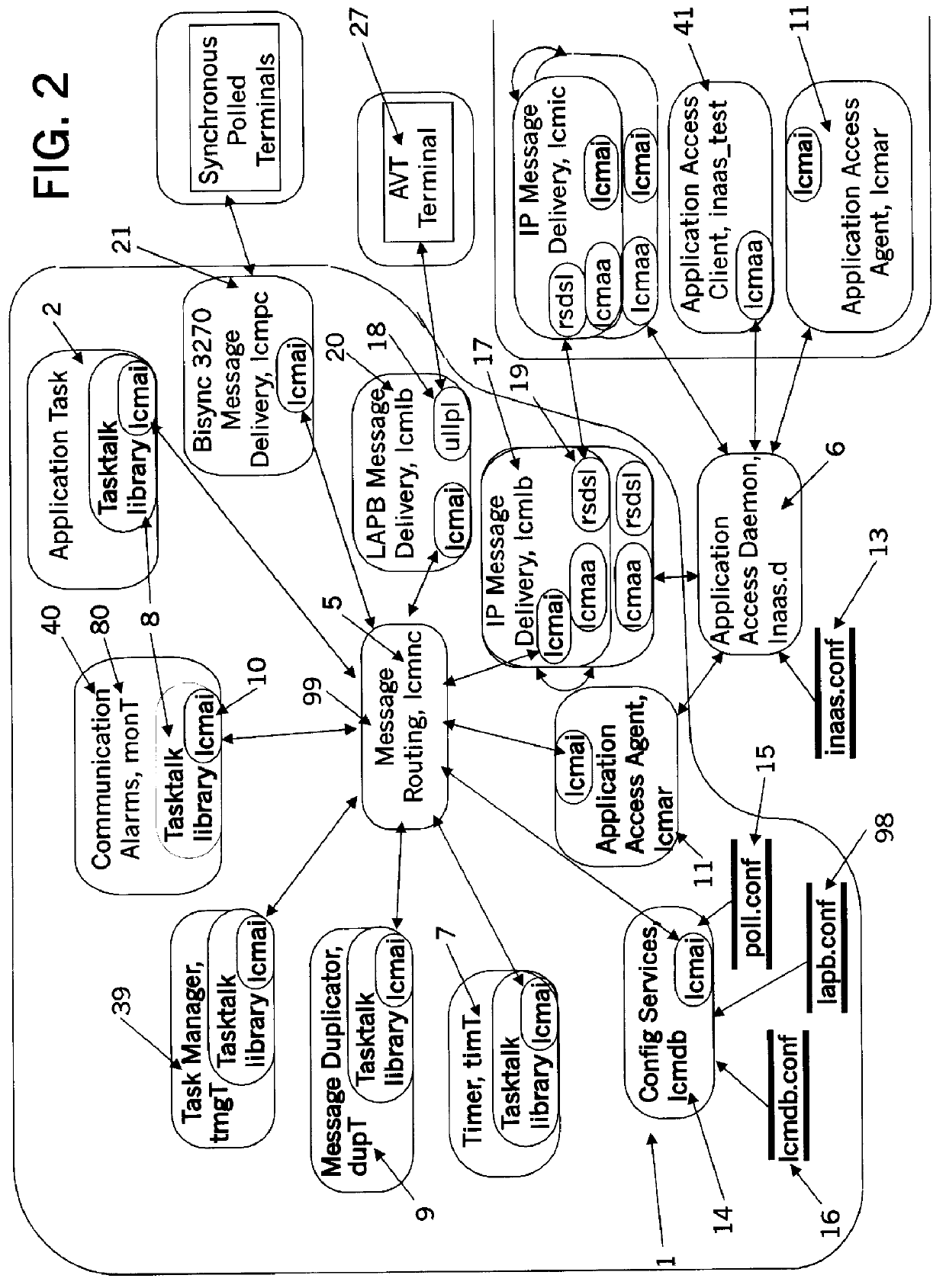 Virtual network communication services utilizing internode message delivery task mechanisms