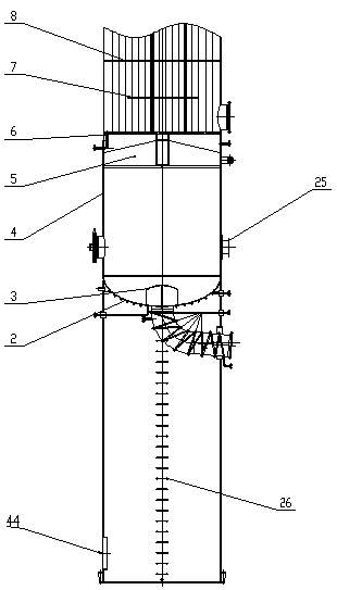 Falling film crystallizer