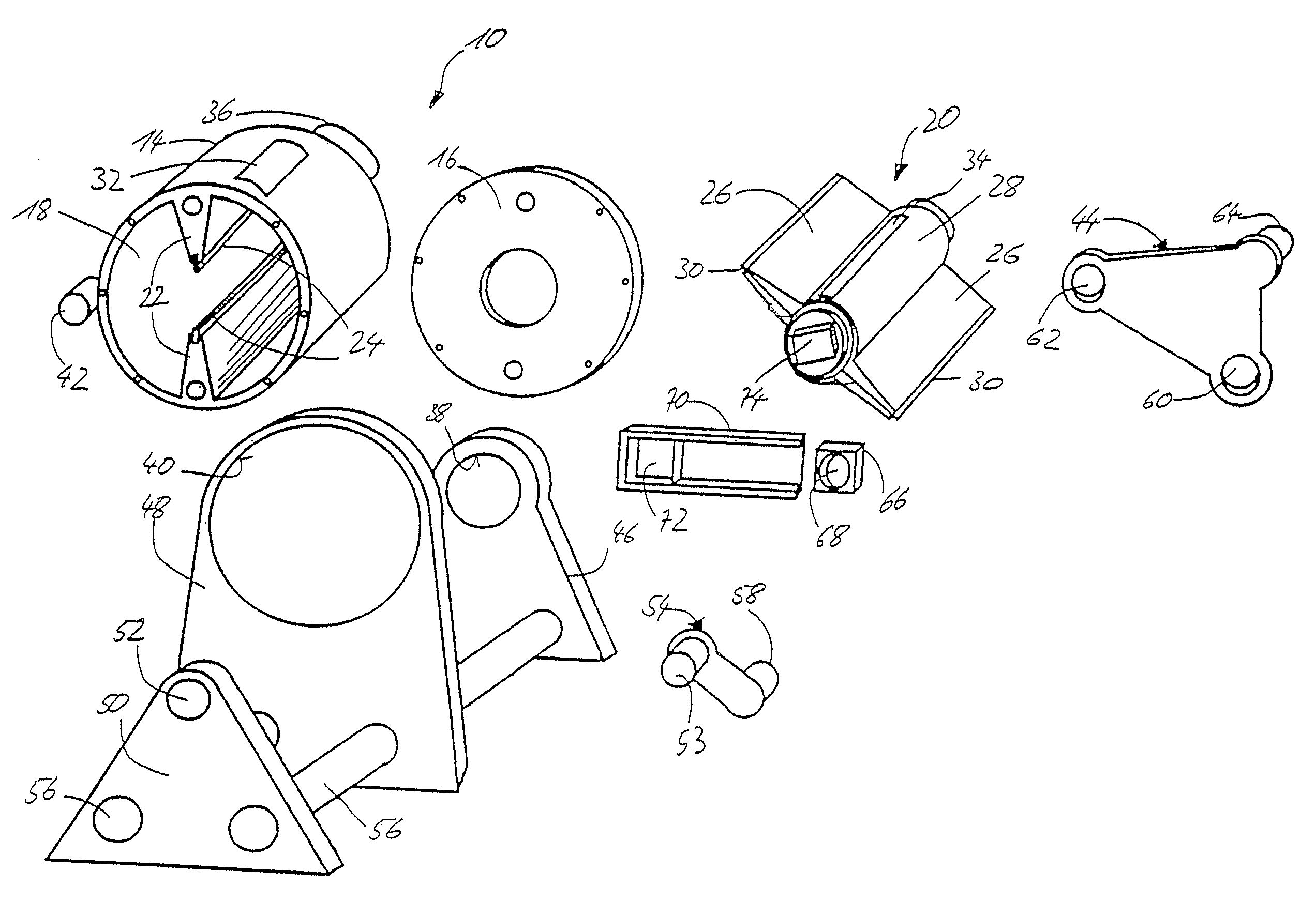 Rotary piston engine