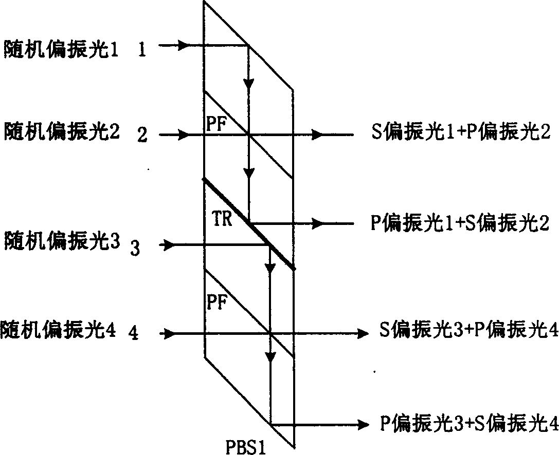 Two path 2X2 light switch and 4X4 free space light switch composed of it