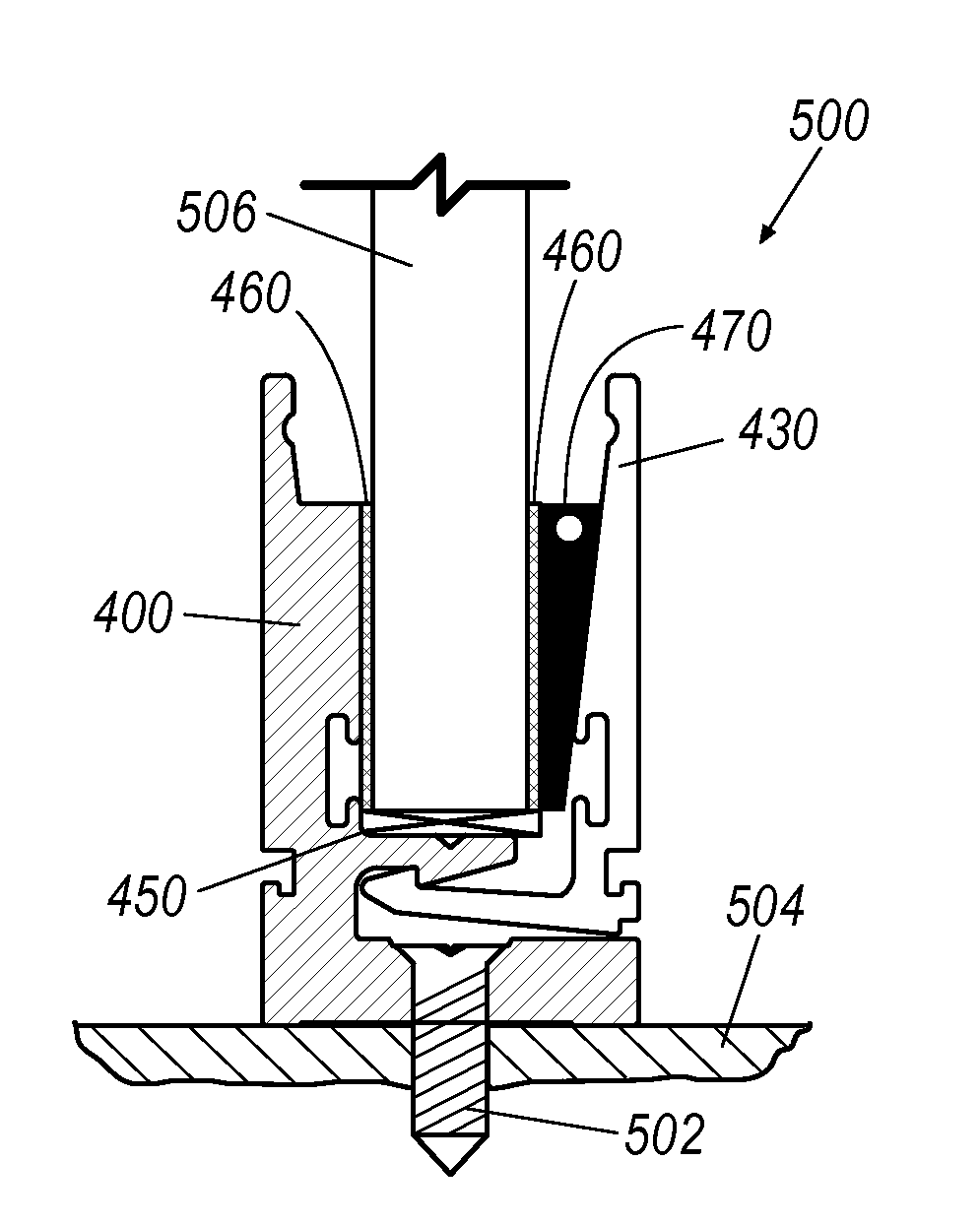 Self-locking handrail system