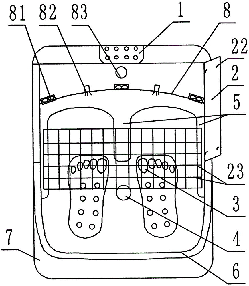 Diabetic foot therapy apparatus and working method thereof