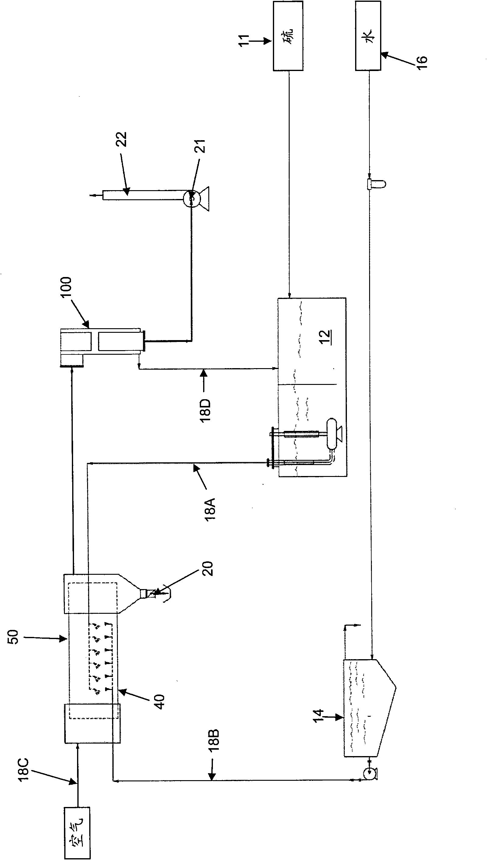 Sulphur granulation apparatus and process