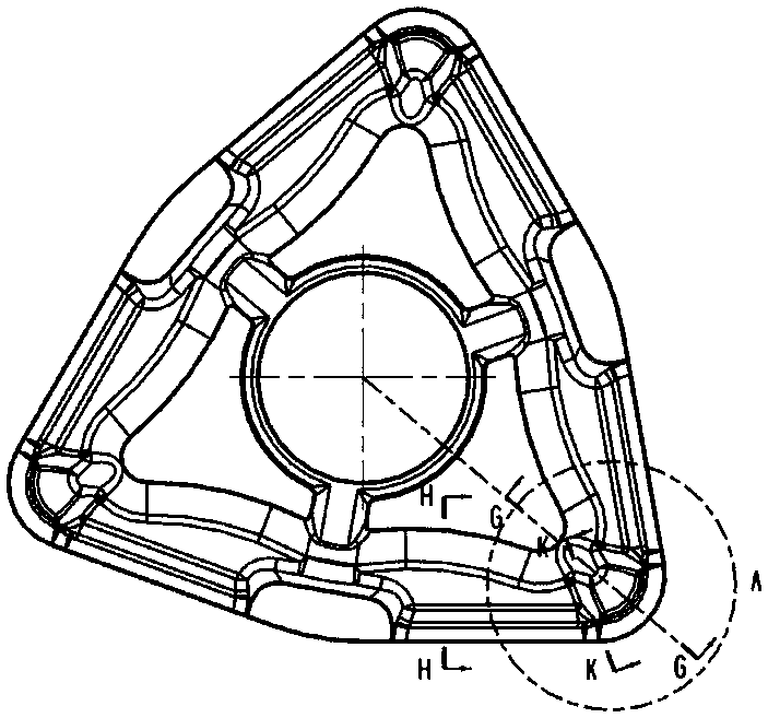 Stainless steel flange turning blade