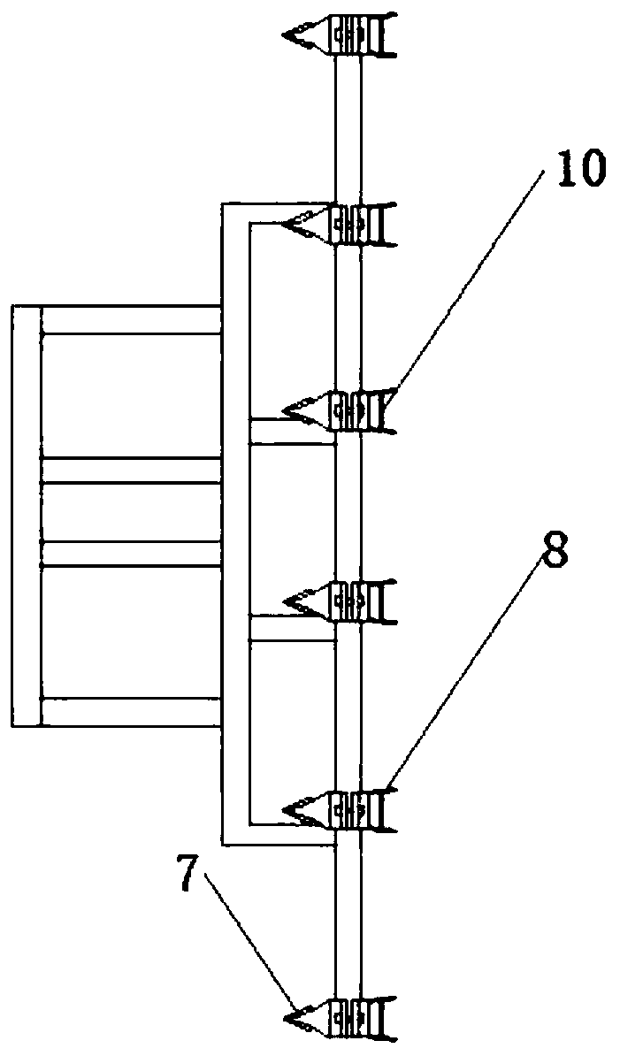 Ditcher applicable to sowing-in-line plot planting