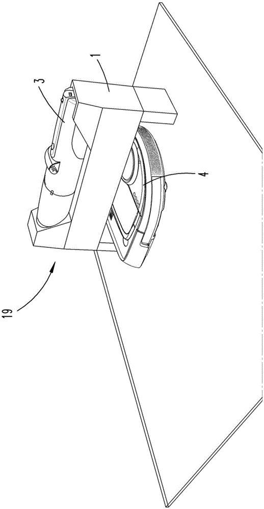 Base station for a vacuum cleaner