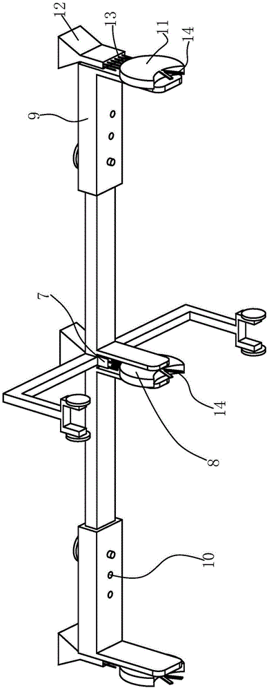 Device for brushing dotted lines on roads