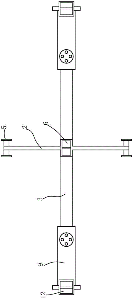 Device for brushing dotted lines on roads