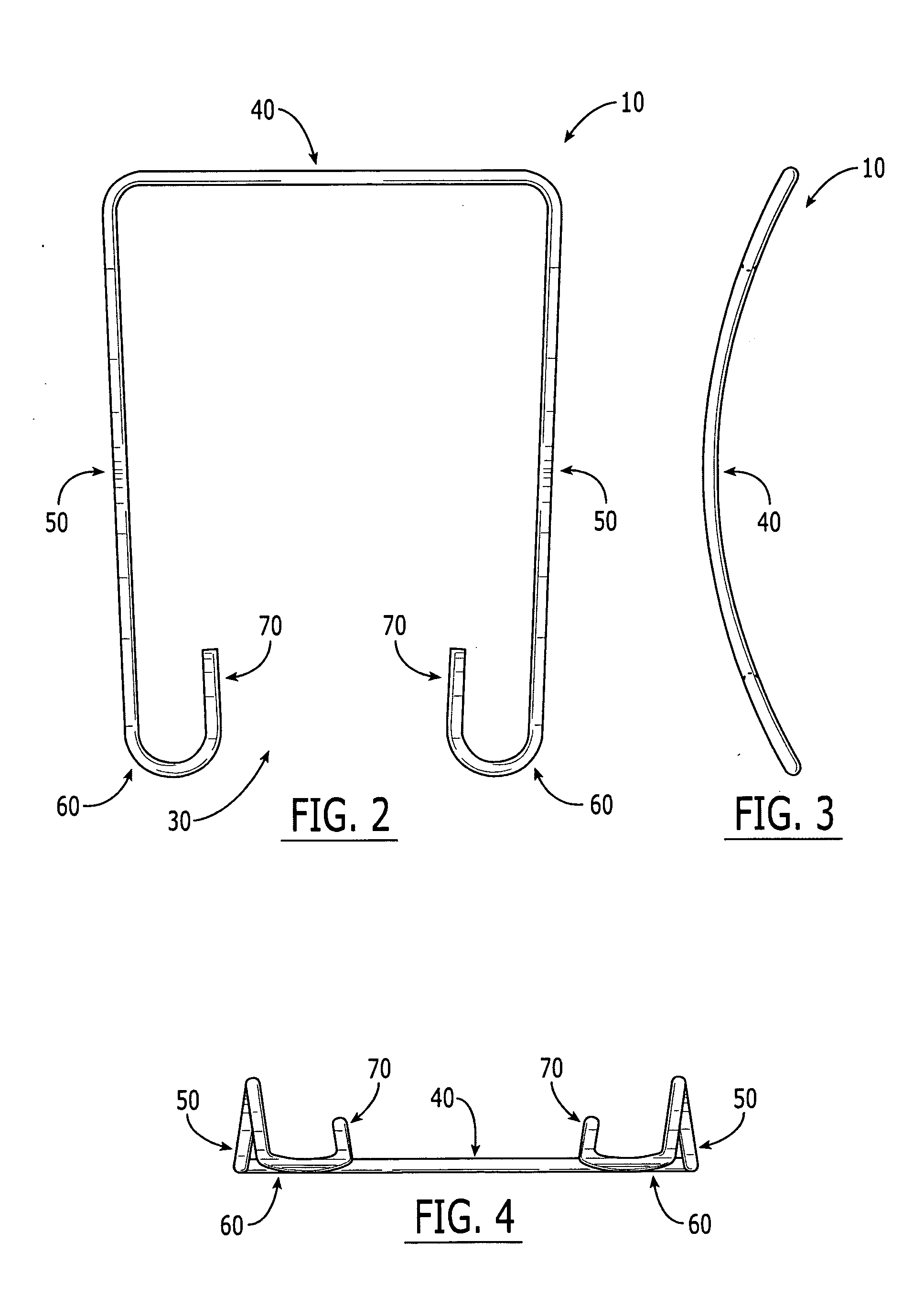 Clamping clip for bundled sinuous wire