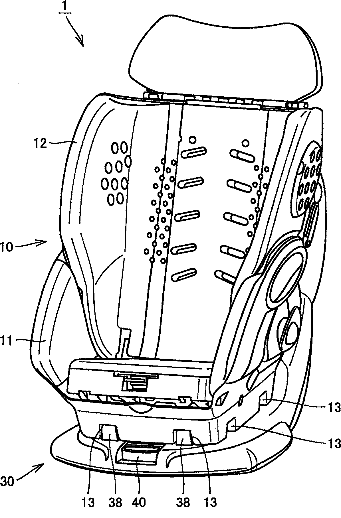 Detachable child safety seat