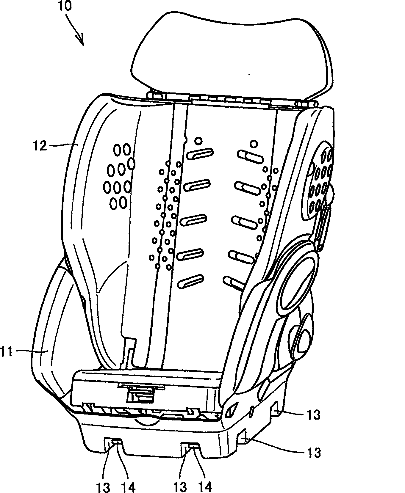 Detachable child safety seat