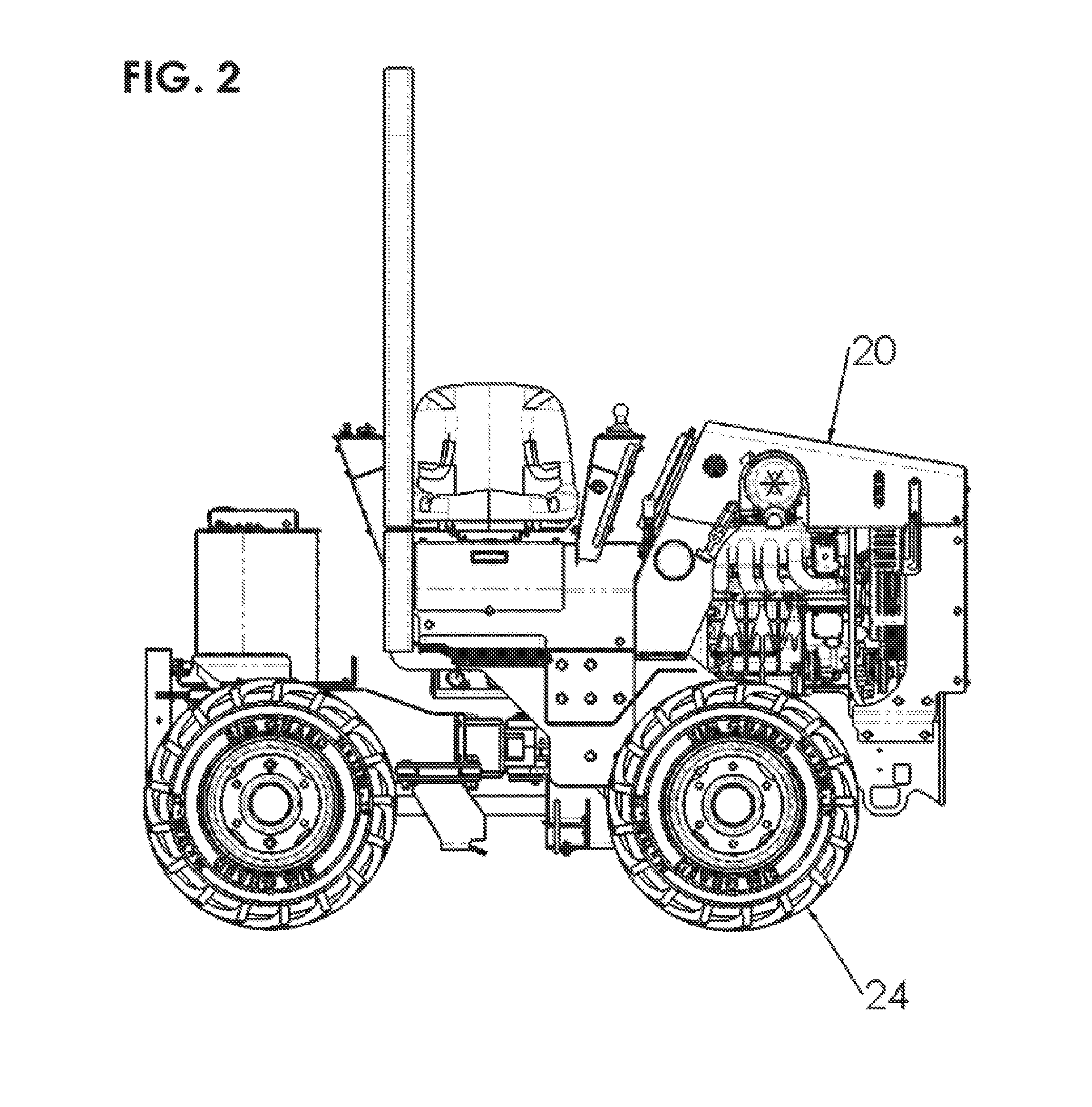 Tractor with track drive