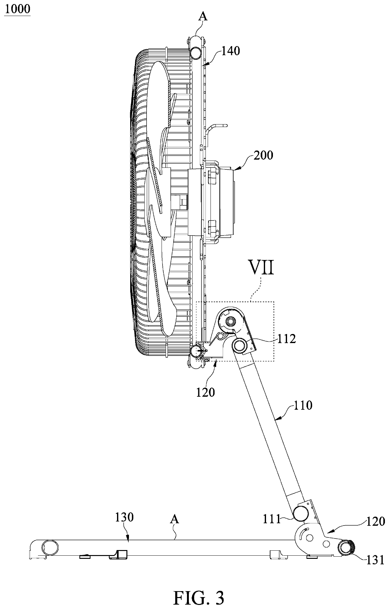 Fan device and fan holder