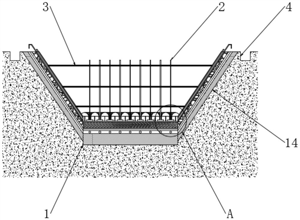 High-efficiency seepage-proofing method for landfill site for domestic garbage treatment