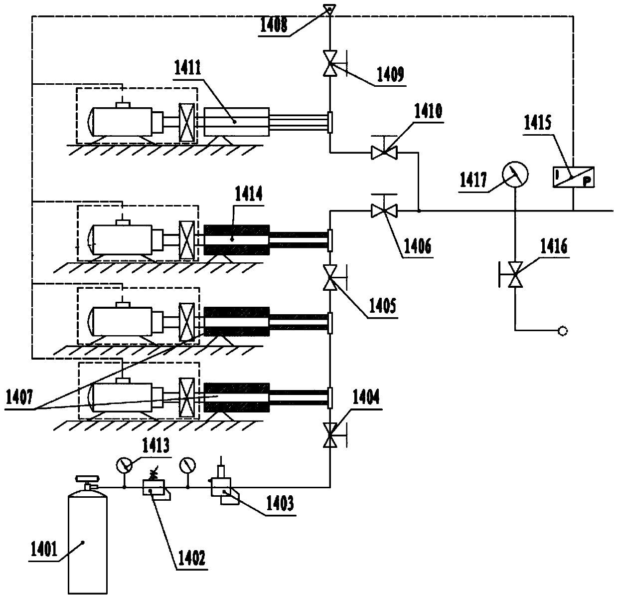 Hydrothermal large-cavity high-temperature high-pressure experimental device and experimental method