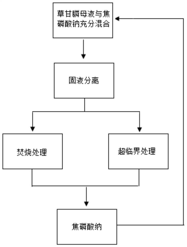 A kind of treatment method and device of glyphosate mother liquor