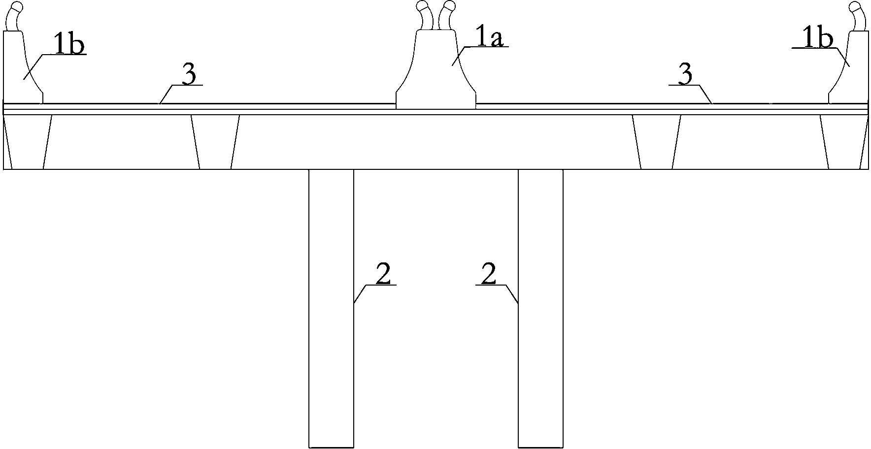 Multi-source-information-fusion-based marked line paving method for especially large highway bridge