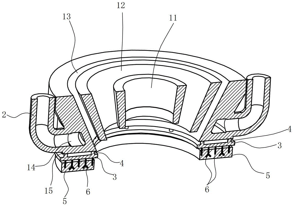 Process burner structure of gasification furnace