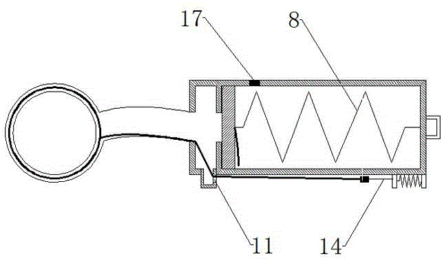 Laparoscope specimen bag capable of automatically opening and closing