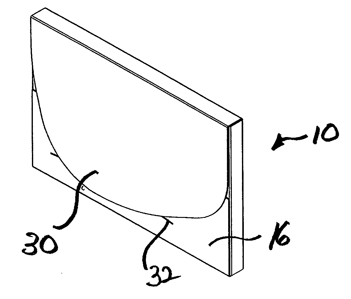 Gum slab package having insertable product retention member