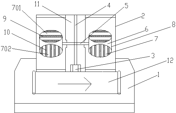 Sludge beater with double-layer cutting plate blades