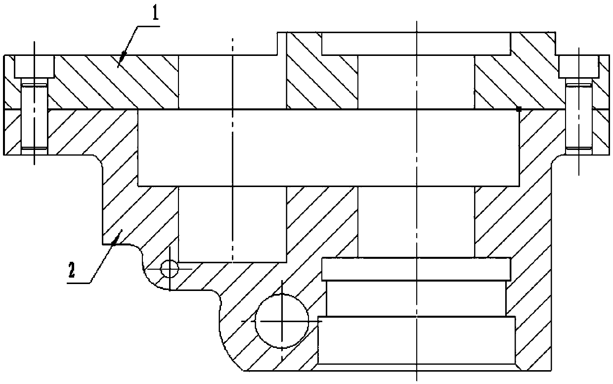 Reverse drilling matching repairing method of high-precision combined shell