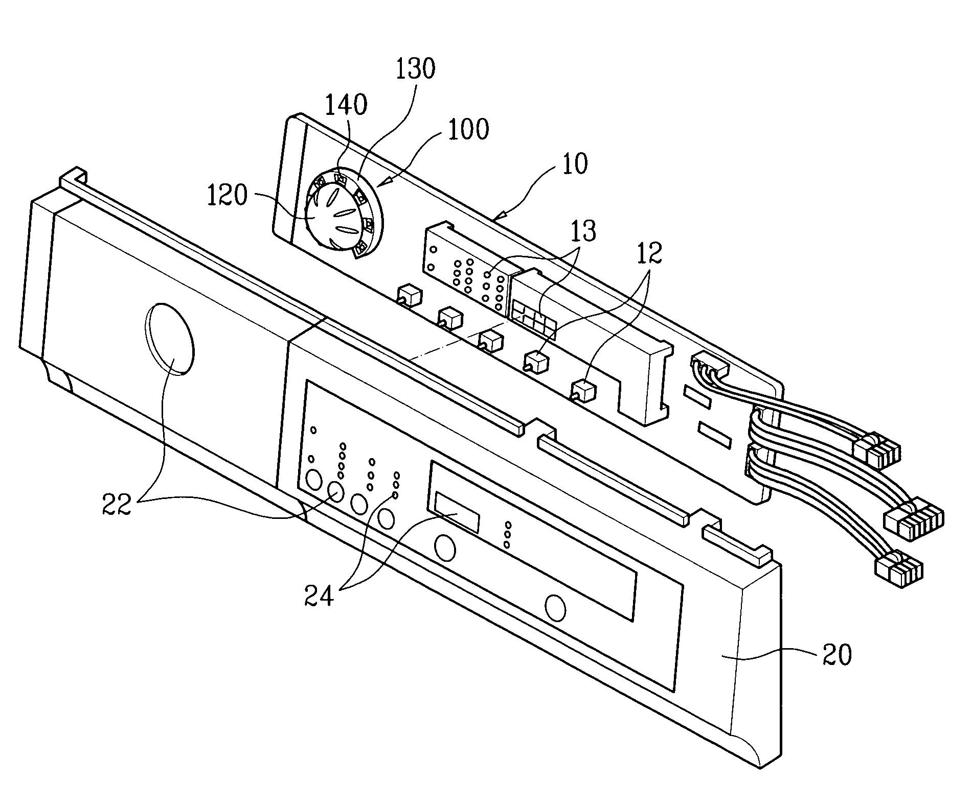 Rotary knob assembly for home appliance