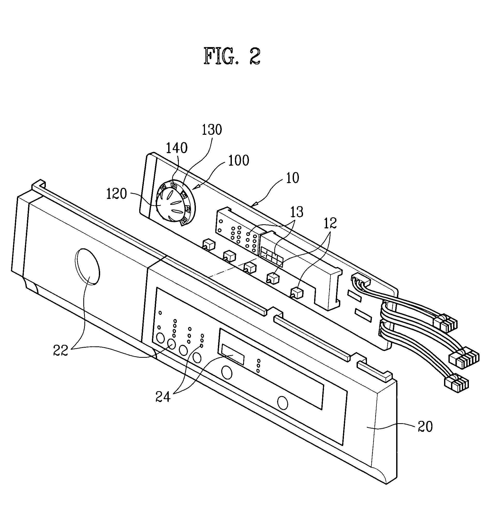 Rotary knob assembly for home appliance