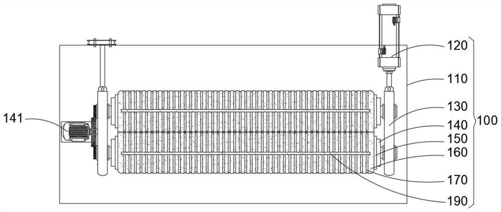 High-precision welding stainless steel wire rubbing and polishing device