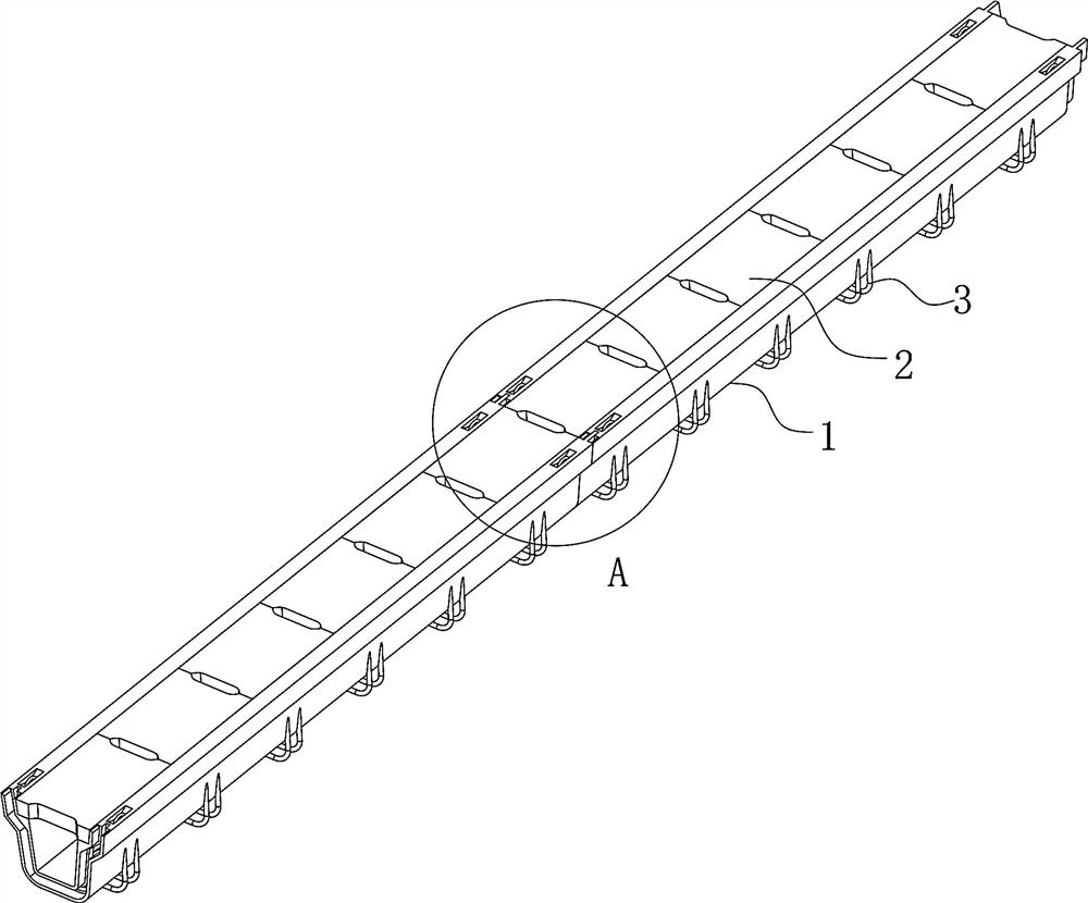 Fabricated type drainage ditch and construction method thereof