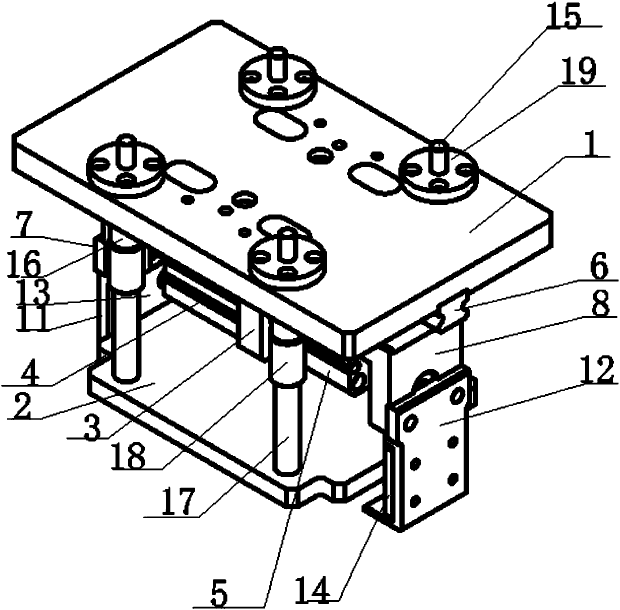 Battery cell grabbing structure