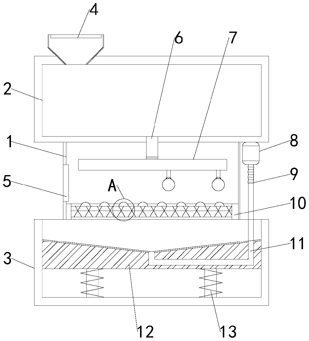 Iron art product colored drawing varnishing mechanism